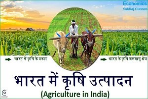 भारत में कृषि उत्पादन (Agriculture in India) और कृषि के प्रकार - sukrajclasses.com