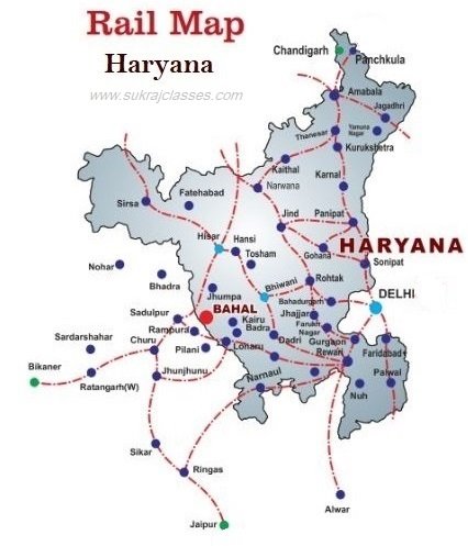 Rail map haryana - sukrajclasses.com